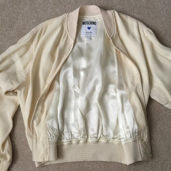SOLD MOSCHINO Vintage Bomber Jacket Sequin Italy 8 - Picture 9 of 16